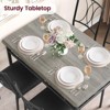 Dining Table Set for 4 with Cushion Chairs, 5 Piece Kitchen Table and Upholstered Chairs Rectangular - 3 of 4