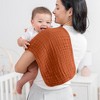 Muslin Burp Cloths Large 100% Cotton by Comfy Cubs - 2 of 4