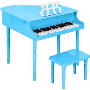 Best Choice Products Kids Classic 30-Key Mini Piano w/ Lid, Bench, Folding Music Rack, Song Book, Stickers - 1 of 4