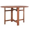 vidaXL Dining Table Brown Solid Acacia Wood Medium Foldable - 2 of 4