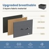 DOMETOUR Drawer Dresser for Bedroom, Fabric Storage Tower Tall Chest Organizer, Storage Cabinet Unit Bins Living Room Entryway Closet-Gray - 4 of 4