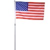 Telescopic Flag Pole Kit, Sectional Flag Pole Kit, Extra Thick Heavy Duty Aluminum Flagpole, Outdoor Inground Flag Poles with Topper Balls - 2 of 4