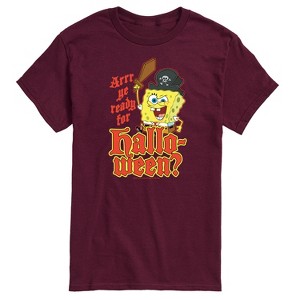 Men's - SpongeBob SquarePants - Arrr Ye Ready For Halloween Short Sleeve Graphic T-Shirt - 1 of 4