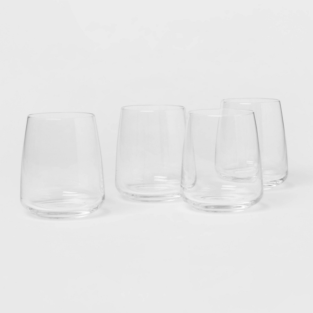 Photos - Glass 4pk Simsbury Stemless Wine Glasses - Threshold™