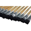 School Smart Black Bristle Paint Brushes, Long Handle, 3/4 Inch, Set of 12 - 3 of 4