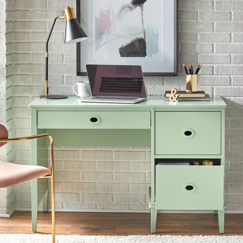 Jamie Student Writing Desk with 3 Drawers - Buylateral, 4 of 7