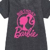 - Barbie - Birthday Graphic Short Sleeve Fleece Dress - 2 of 3