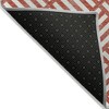 Red And Ivory Geometric Washable Indoor Outdoor Area Rug - 4 of 4