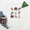 Simply Sage Market Women's Graphic Sweatshirt Football Collage - 2 of 2