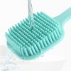 Unique Bargains Curved Handle Soft Bristle Bath Massage Scrub Back Deep  Clean Brush : Target