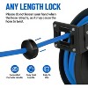3/8in x 25ft Air Hose Reel Retractable, Heavy Duty Flex Hybrid Air Compressor Hose Reel for Any Length Lock, Max 300PSI, Wall/Ceiling Mounted - 3 of 4