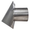 Builder's Best Heavy Gauge Outdoor Wall Vent Hood with Spring Loaded Damper and 6 Inch Diameter, Ideal for Kitchen Wall Vents, Silver - 2 of 3
