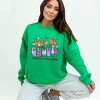Simply Sage Market Women's Graphic Sweatshirt Let's Go Ghouls Flowers - 2 of 4