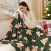 Lomsoe Christmas Flannel Blanket Gingerbread Decor Ultra Soft Cozy Throw Blankets Home Sofa Couch Bed Christmas Gift. - 2 of 4