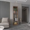 SEVOBAL Decorative Bookshelf Compact 5 Shelf Bookcase Slim Storage Organizer for Small Spaces, Brown, 11.77"*17.72"*71.1" - 2 of 4