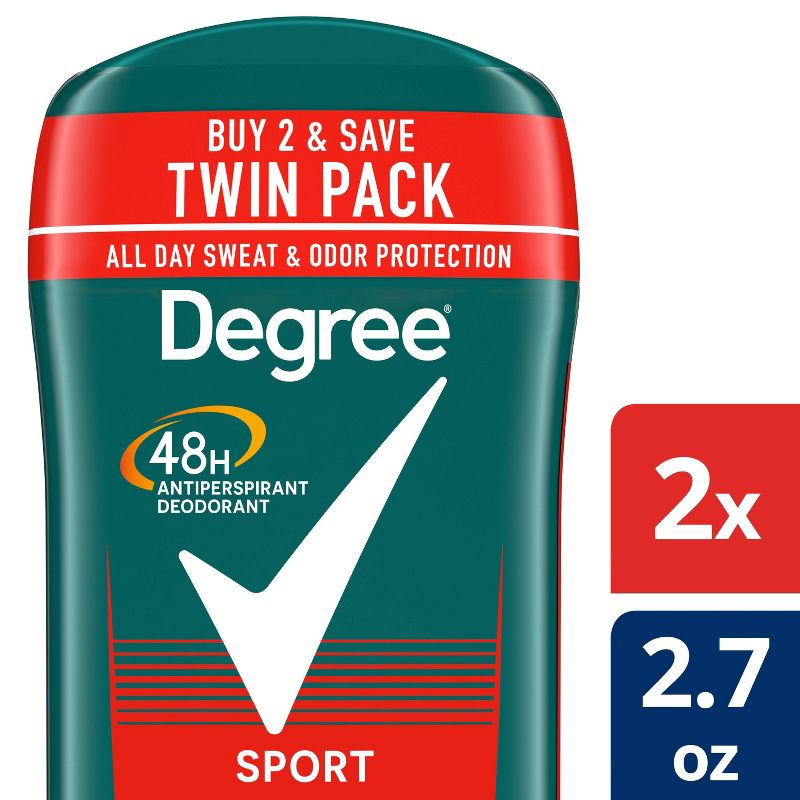 Degree Men Sport 48-Hour Antiperspirant &#38; Deodorant Stick - 2.7oz/2ct, 1 of 12