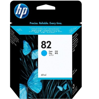 HP 82 Cyan Ink Cartridge 69ml (C4911A) 491124