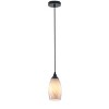 Dewdrop 4.7" Mini Glass Pendant Light, Brown White Marble Glass, Vintage Hanging Ceiling Lamp - 2 of 4