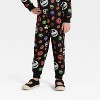 Toddler 2pc Disney Nightmare Before Christmas Halloween Fleece Sweatshirt & Pants Set - Black - 4 of 4