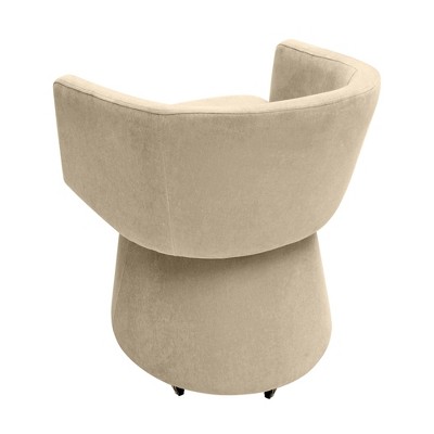 Kristen Light Green Recycled Fabric Rolling Desk Chair