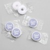 Big Dot of Happiness Purple Elegantly Simple - Guest Party Favors Round Candy Sticker Favors - Labels Fits Chocolate Candy (1 sheet of 108) - 3 of 4