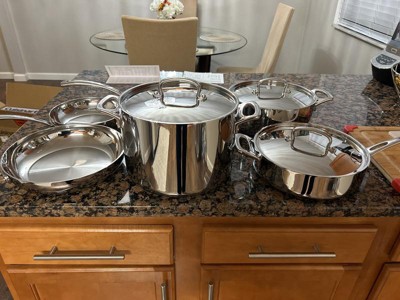 Cuisinart French Classic 10pc Stainless Steel Tri-ply Cookware Set