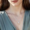Sanctuary Project by sanctuaire Tri-color Triangle Pendant Necklace Silver - 2 of 3