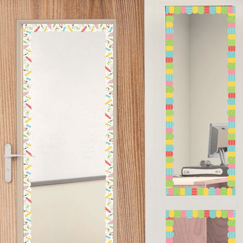 Big Dot of Happiness Cute and Colorful School - Scalloped Classroom Decor - Bulletin Board Borders - 51 Feet, 5 of 7