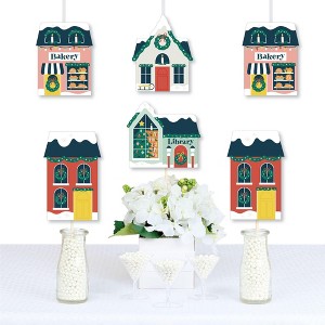 Big Dot of Happiness Christmas Village - Decorations DIY Holiday Winter Houses Essentials - Set of 20 - 1 of 4