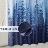 LunaLulinlk Blue Forest Fabric Shower Curtain, 72"x 72" - 4 of 4