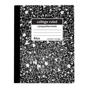 C-Line Composition Notebook, 100 Page, College Ruled, Black Marble (Pack of 10) - 1 of 1