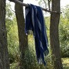 Striped Outdoor Throw Blanket Blue Polyester by Foreside Home & Garden - 2 of 4