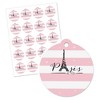 Big Dot of Happiness Paris, Ooh La La - Paris Themed Baby Shower or Birthday Party Favor Gift Tags (Set of 20) - 2 of 4