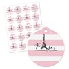 Big Dot of Happiness Paris, Ooh La La - Paris Themed Baby Shower or Birthday Party Favor Gift Tags (Set of 20) - image 2 of 4