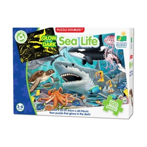 The Learning Journey International Puzzle Doubles Floor Puzzle Glow in the Dark Sea Life 100pc - 1 of 4