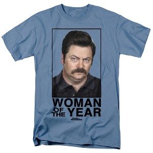 Men's Parks And Rec Woman Of The Year T-Shirt - 1 of 4