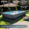 INTEX 26367EH 24'x12'x52" Ultra XTR Frame Outdoor Above Ground Swimming Pool Set with Sand Filter Pump, Ladder, Ground Cloth & Protective Canopy - 3 of 4