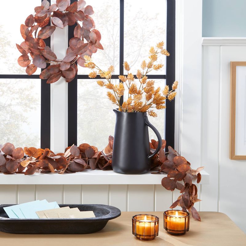Oblong Distressed Wood Decor Bowl Black - Hearth &#38; Hand&#8482; with Magnolia, 3 of 5