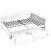 Modern Upholstered Velvet Daybed with Two Rolling Storage Drawers, Full Size Sofa Bed Frame for Living Room or Guest Room - The Pop Home - 4 of 4