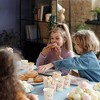 Juvale 144 Piece Donut Party Supplies - Serves 24 Sprinkle Paper Plates, Napkins, Cups and Cutlery for Birthday Decorations - 2 of 4