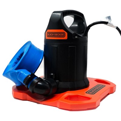 Black+Decker 1500 GPH All Season Submersible Swimming Pool Cover Pump with 30 Foot Discharge Hose, Pre-Filter, and 25 Foot Power Cord