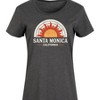 Women's - Instant Message - Santa Monica Caluifornia Graphic T-shirt Dress - 2 of 4