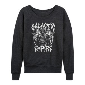 Women's - Star Wars - Galactic Empire Lightweight French Terry Wide Neck Long Sleeve Shirt - 1 of 4