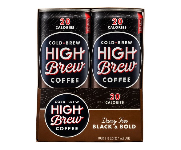 High Brew Coffee Black & Bold - 4pk/8 fl oz Cans
