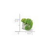 Black Bow Jewelry Sterling Silver and Green Enameled Lizard Bead Charm - 2 of 3