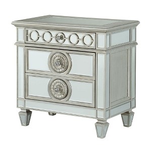 NicBex Nightstand with Drawers,Side Table with Metal Handles and Elegant Finish,Modern Bedside Table for Bedroom,Living Room - 1 of 4