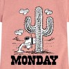 Girls' - Peanuts - Spike Cactus Monday Fitted Short Sleeve Graphic T-Shirt - 2 of 4