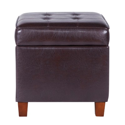 target faux leather ottoman