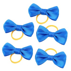 Unique Bargains Nylon Rubber Bowknot Pet Hair Band - 1 of 4