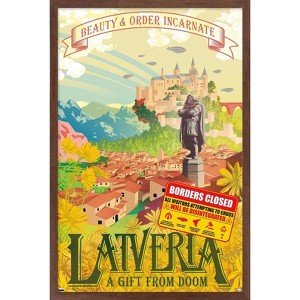 Trends International Marvel: Hero Lands - Latveria Framed Wall Poster Prints - 1 of 4